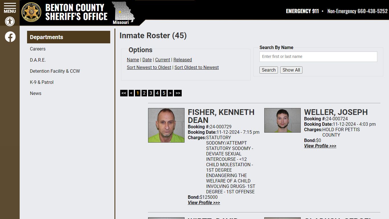 Inmate Roster - Current Inmates Booking Date Descending - Benton County ...