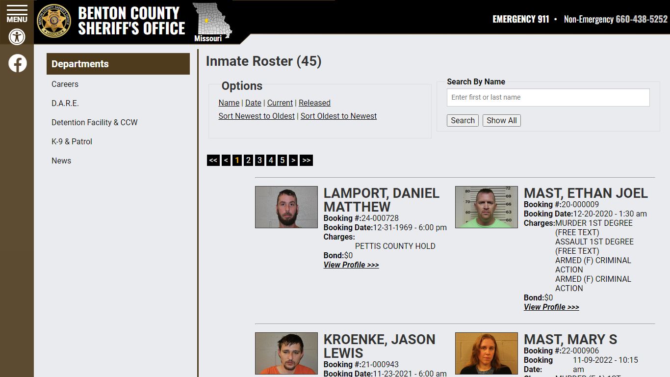 Inmate Roster - Current Inmates Booking Date Ascending - Benton County ...